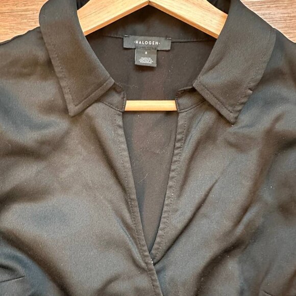 Halogen Long Sleeve Faux Wrap Mid - Picture 4 of 4